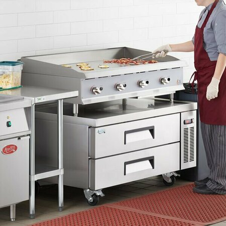 COOKING PERFORMANCE GROUP GM-CPG-48-NL 48in Gas Countertop Griddle with Manual Controls - 120000 BTU 351GMCPG48NL